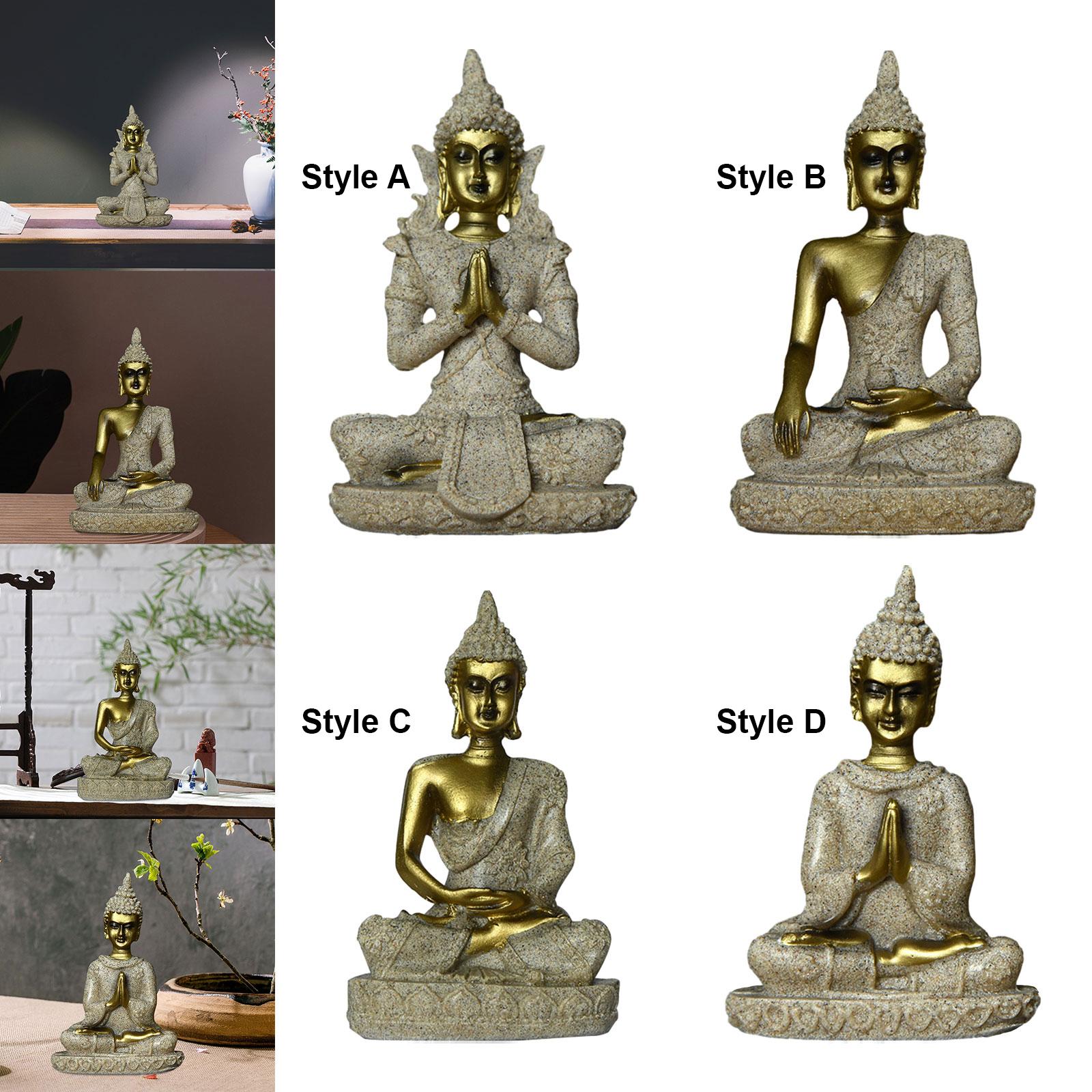 Resin Art Work - Décoration bouddhiste, statue de Bouddha en