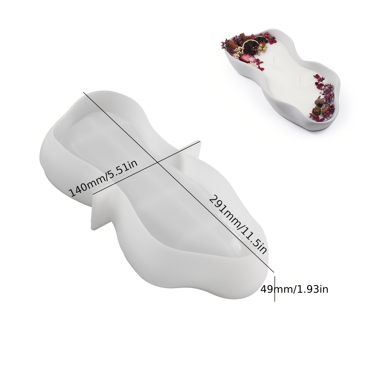 1 grand moule ovale irrégulier - Resin Art Alphabet avis et prix