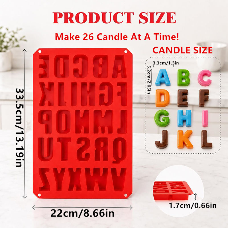 Moule à bougie en silicone ave - Resin Art Alphabet avis et prix